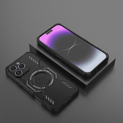 MagSafe-Hülle für Apple iPhone 16 Pro Max, Techsuit, ArmorMag, Schwarz