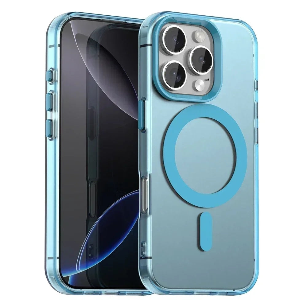 MagSafe-Hülle für Apple iPhone 16 Pro Max, Techsuit, CandyCase, Blau