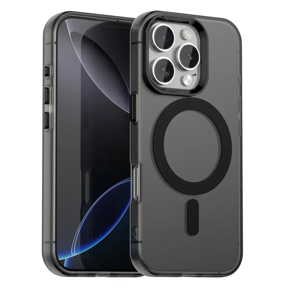 MagSafe-Hülle für Apple iPhone 16 Pro Max, Techsuit, CandyCase, Schwarz