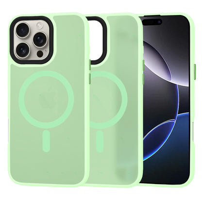 MagSafe Case for Apple iPhone 16 Pro Max, Techsuit, HaloFrost, Light Green