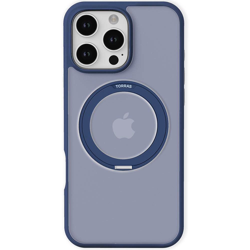 MagSafe Hülle für Apple iPhone 16 Pro Max, Torras, Ostand Pro, Marineblau
