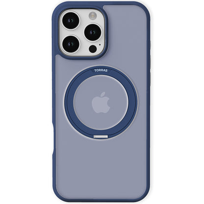 MagSafe Hülle für Apple iPhone 16 Pro Max, Torras, Ostand Pro, Marineblau