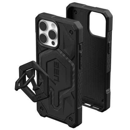 MagSafe-Hülle für Apple iPhone 16 Pro Max, Urban Armor Gear, Monarch Pro Carbon Bundle, Schwarz