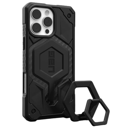 MagSafe-Hülle für Apple iPhone 16 Pro Max, Urban Armor Gear, Monarch Pro Carbon Bundle, Schwarz