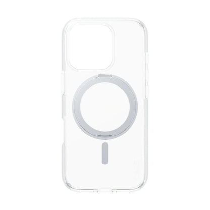 MagSafe Hülle für Apple iPhone 16 Pro, PanzerGlass, mit Kickstand, Silber Transparent