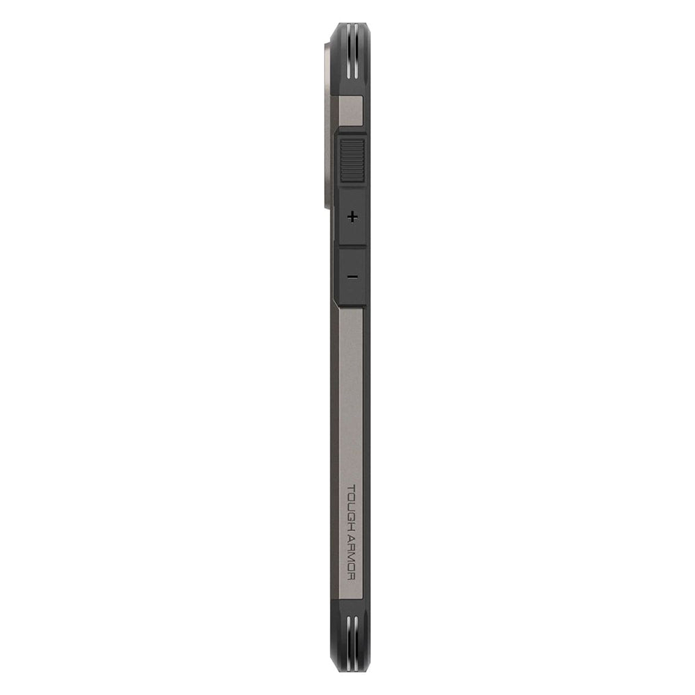 MagSafe Hülle für Apple iPhone 16 Pro, Spigen, Tough Armor, Grau ACS08145