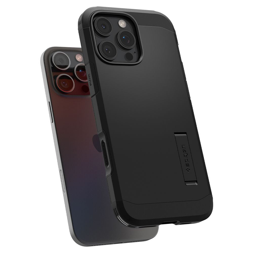 MagSafe Hülle für Apple iPhone 16 Pro, Spigen, Tough Armor T, Schwarz ACS08510