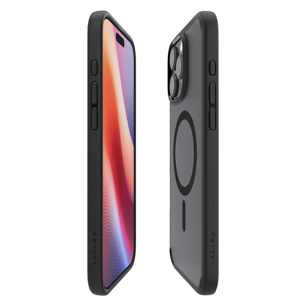 MagSafe-Hülle für Apple iPhone 16 Pro, Spigen, Ultra Hybrid, Satin Schwarz ACS08134