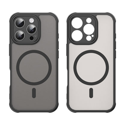 MagSafe-Hülle für Apple iPhone 16 Pro, Techsuit, HaloFrost II, Schwarz