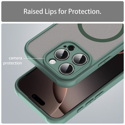 MagSafe Case for Apple iPhone 16 Pro, Techsuit, HaloFrost II, Green