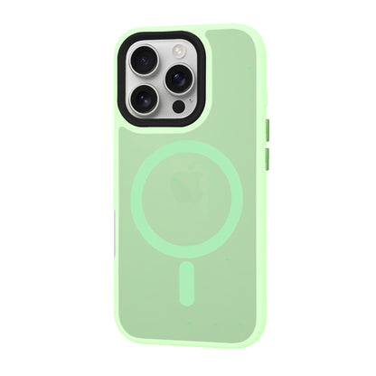 MagSafe-Hülle für Apple iPhone 16 Pro, Techsuit, HaloFrost, Hellgrün