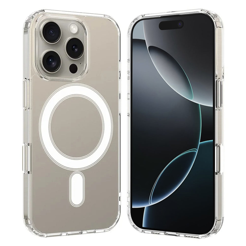 MagSafe-Hülle für Apple iPhone 16 Pro, Techsuit, Pro, Transparent