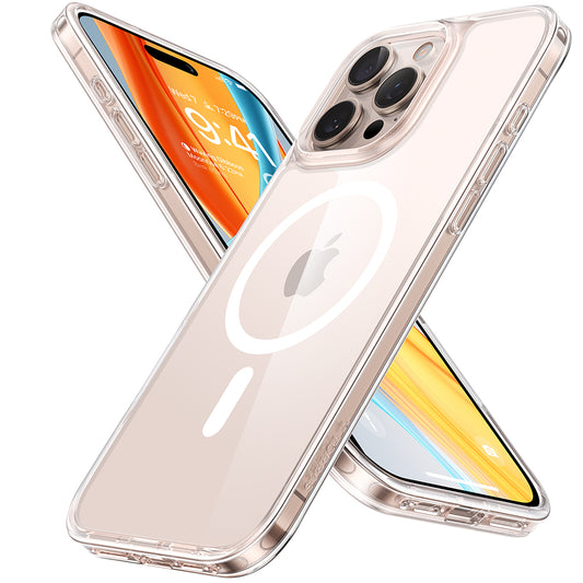 MagSafe Hülle für Apple iPhone 16 Pro, Torras, Diamond, Transparent