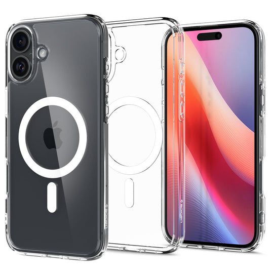 MagSafe Hülle für Apple iPhone 16, Spigen, Ultra Hybrid, Weiß ACS08205