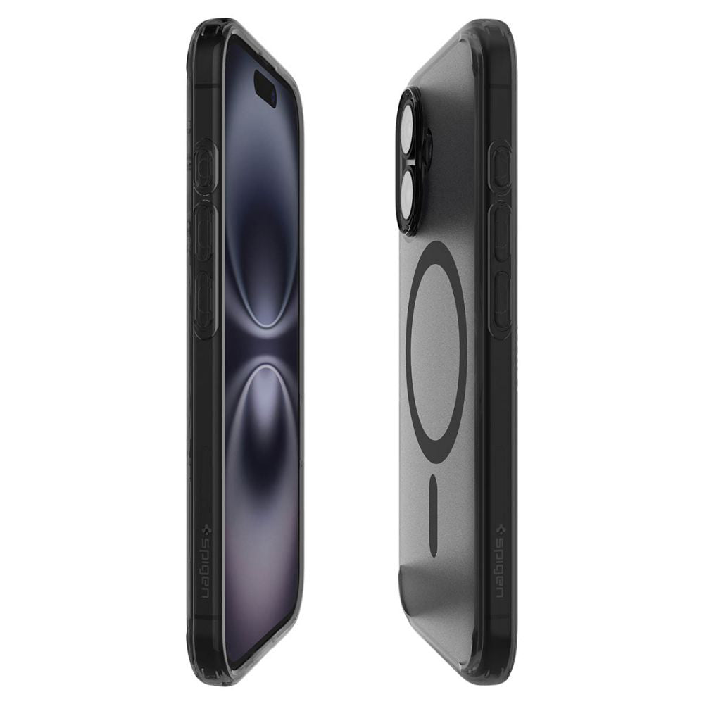 MagSafe Hülle für Apple iPhone 16, Spigen, Ultra Hybrid T, Satinschwarz ACS09074