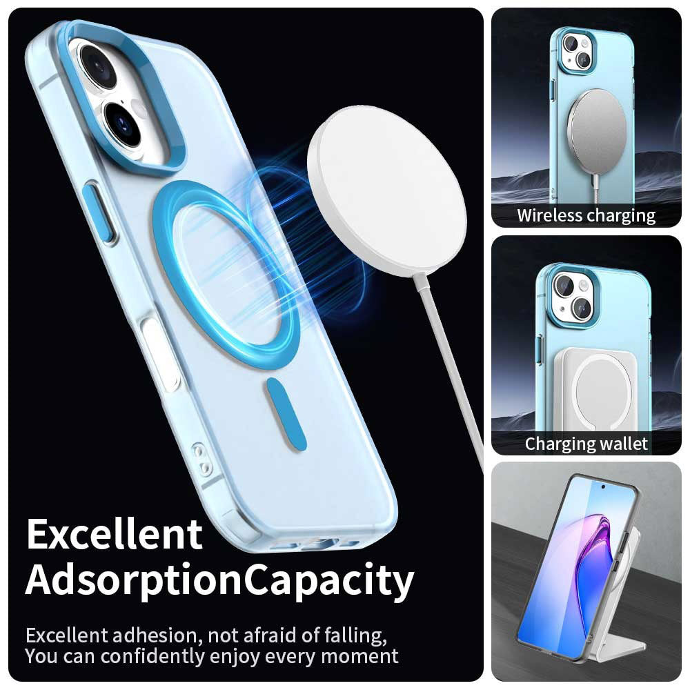 MagSafe-Hülle für Apple iPhone 16, Techsuit, CandyCase, Blau