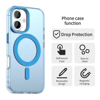 MagSafe-Hülle für Apple iPhone 16, Techsuit, CandyCase, Blau