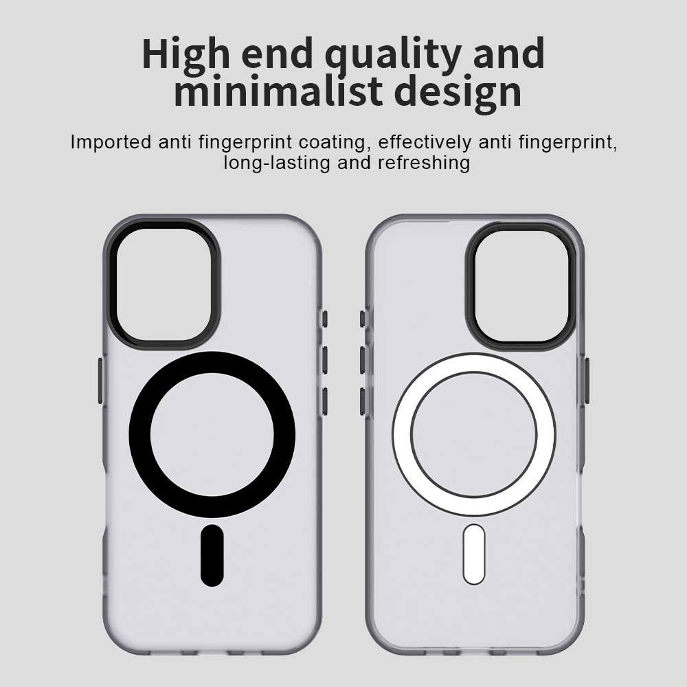 MagSafe-Hülle für Apple iPhone 16, Techsuit, CandyCase, Schwarz