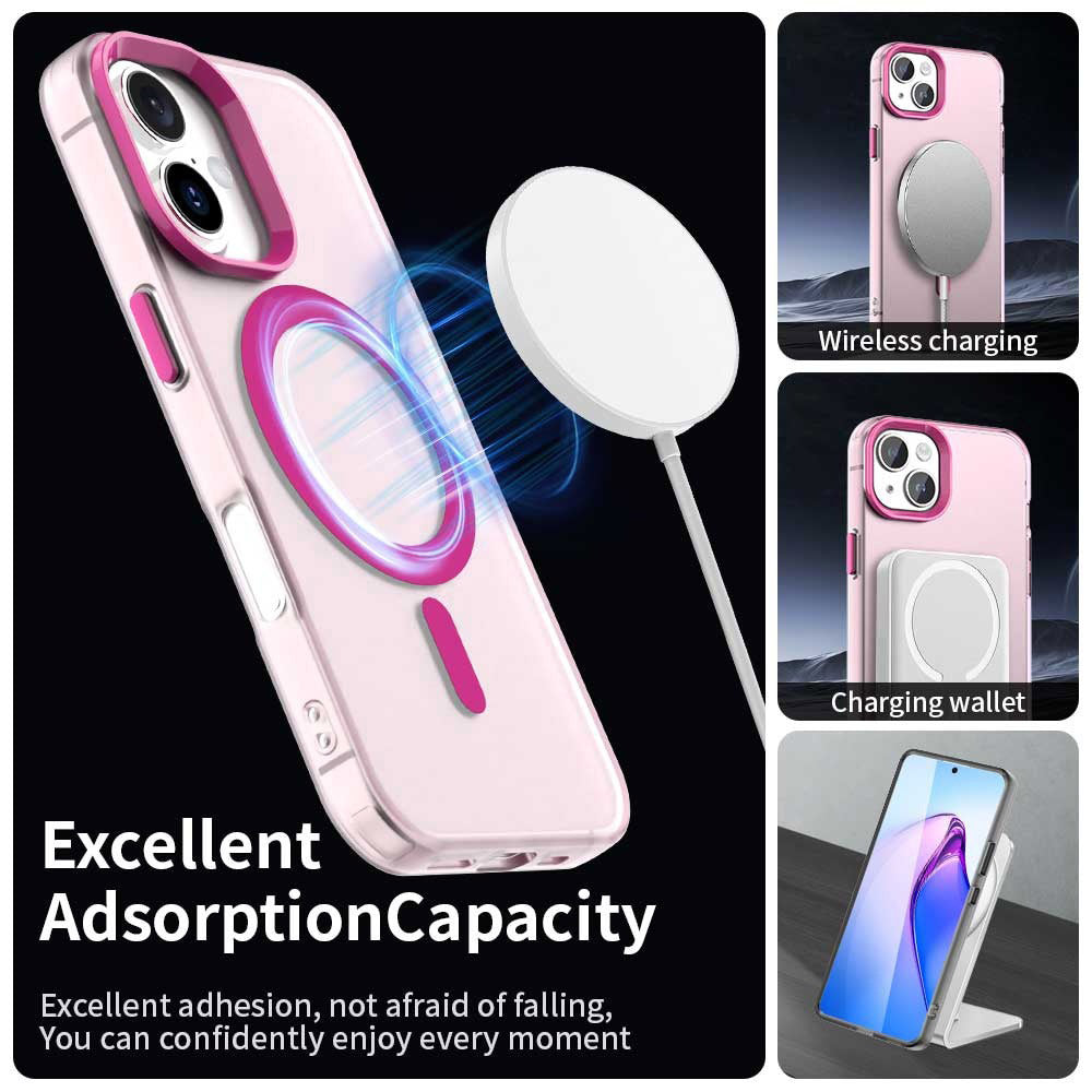MagSafe-Hülle für Apple iPhone 16, Techsuit, CandyCase, Rosa