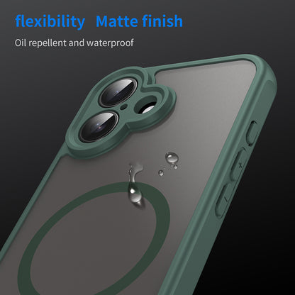 MagSafe Case for Apple iPhone 16, Techsuit, HaloFrost II, Green
