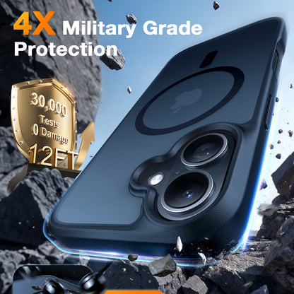 MagSafe Case for Apple iPhone 16, Torras, Guardian, Black