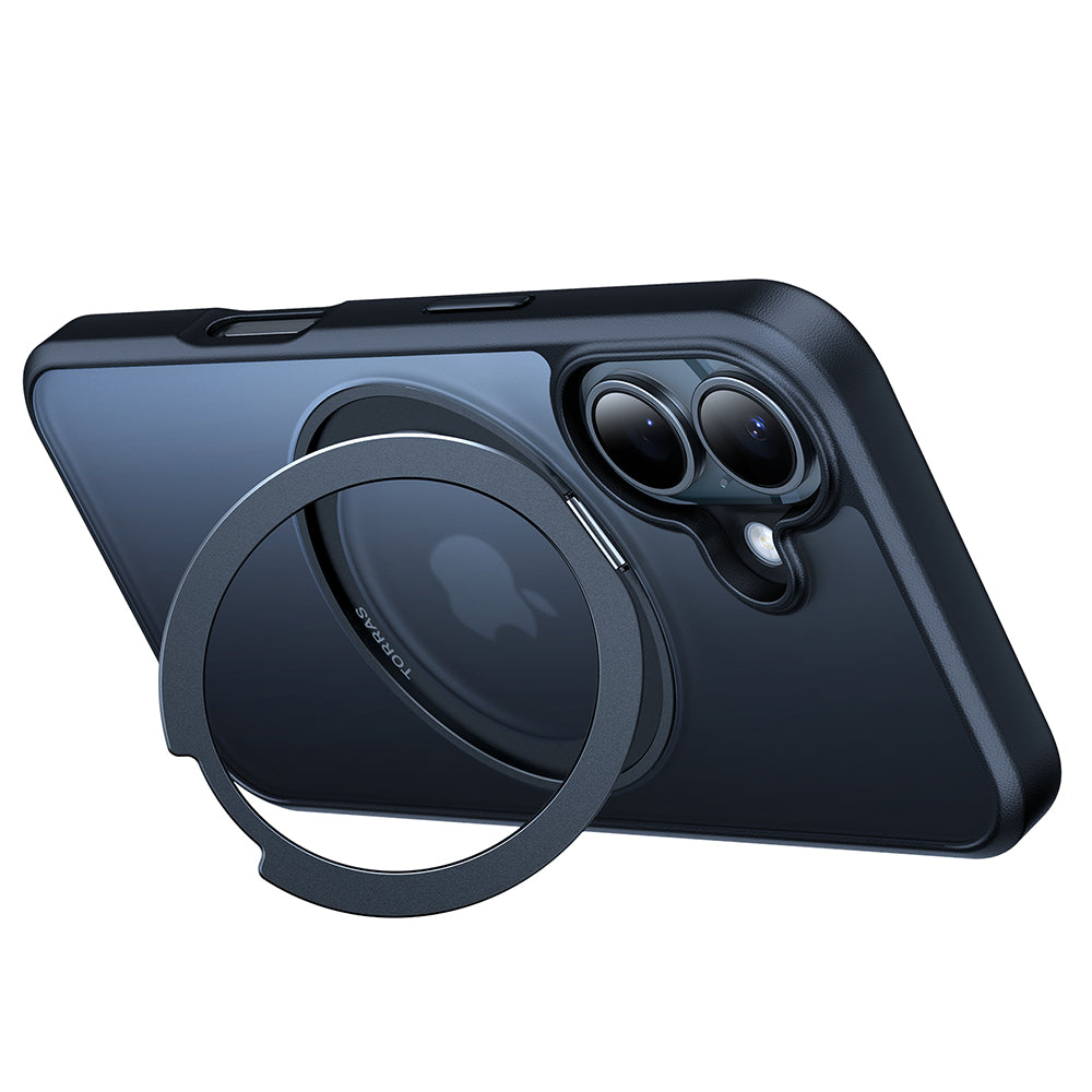 MagSafe Case for Apple iPhone 16, Torras, Ostand Pro, Black