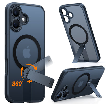 MagSafe Hülle für Apple iPhone 16, Torras, Pstand Spin, Schwarz