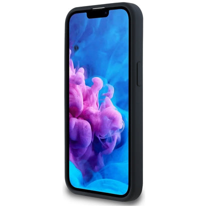 MagSafe Hülle für Apple iPhone 16e, Karl Lagerfeld, Silikon Karl & Choupette's Köpfe, Schwarz