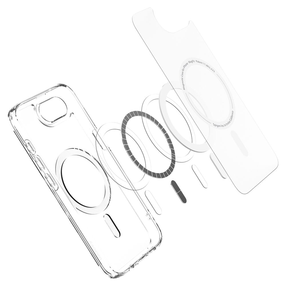 MagSafe Hülle für Apple iPhone 17e / 16e, Spigen, Ultra Hybrid, Satinweiß