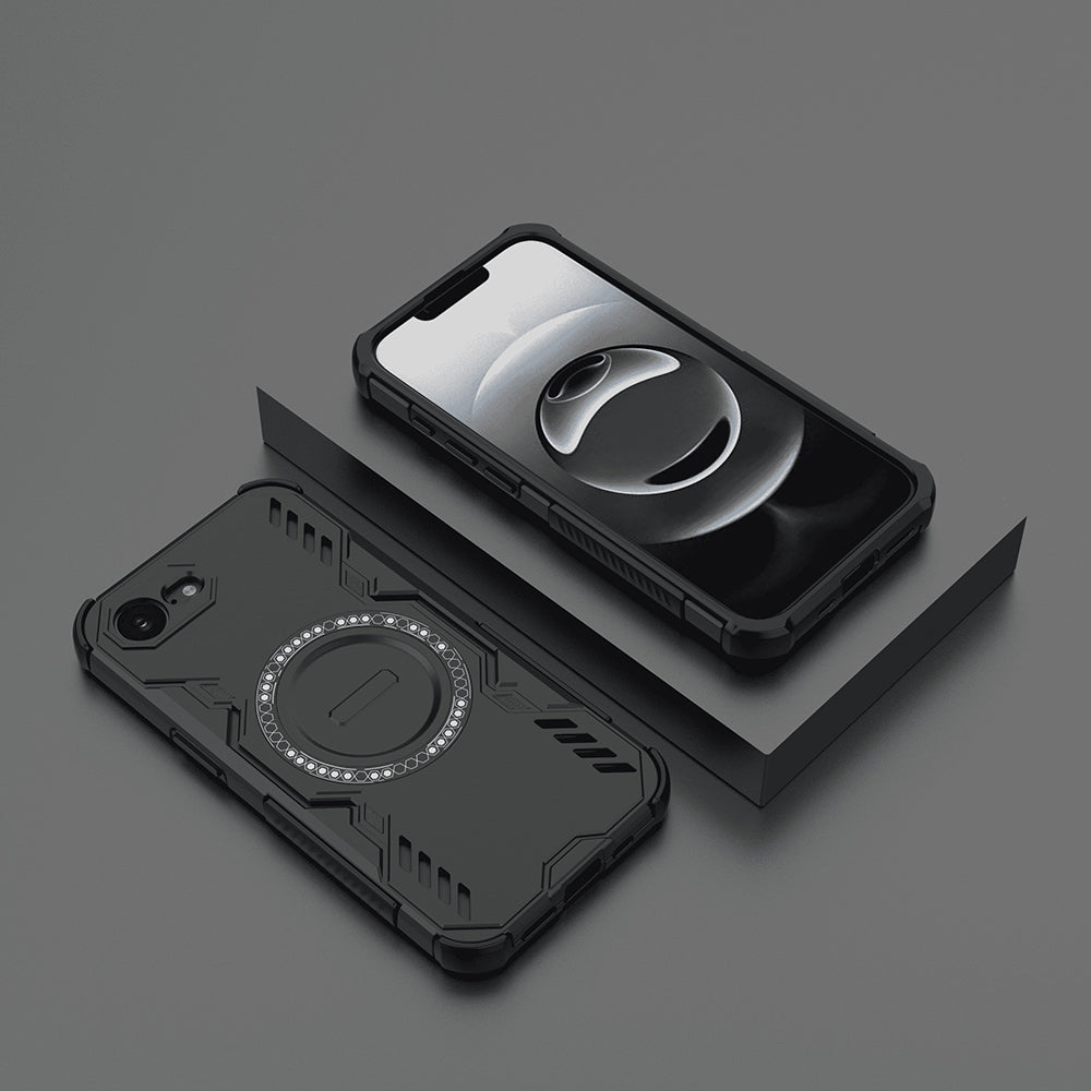 MagSafe Case for Apple iPhone 17e / 16e, Techsuit, ArmorMag, Black