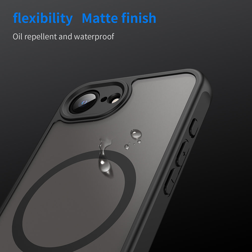 MagSafe-Hülle für Apple iPhone 17e / 16e, Techsuit, HaloFrost II, Schwarz