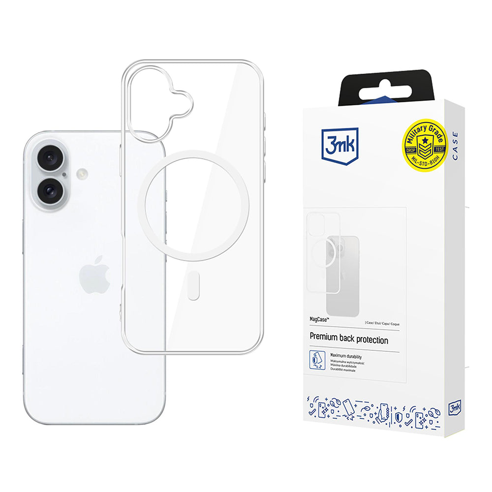 MagSafe Hülle für Apple iPhone 17, 3MK, MagCase, Transparent