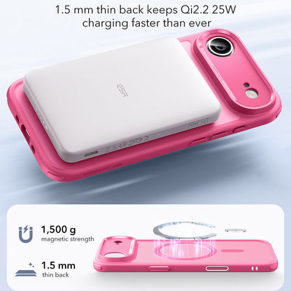 MagSafe Hülle für Apple iPhone 17 Air, ESR, Classic Hybrid, Satinrosa