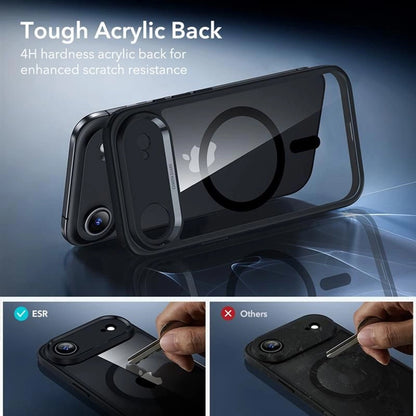 MagSafe Case for Apple iPhone 17 Air, ESR, Classic Hybrid with Screen Protector, Transparent Black