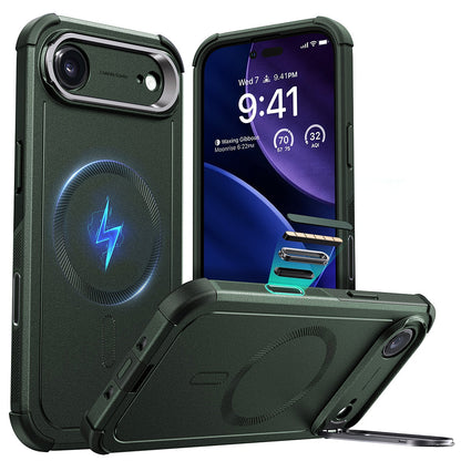 MagSafe Hülle für Apple iPhone 17 Air, ESR, Cyber Armor Kickstand, Grün