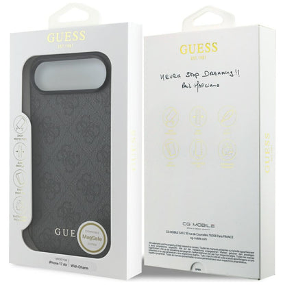MagSafe Case for Apple iPhone 17 Air, Guess, 4G Charm Cradle, Black