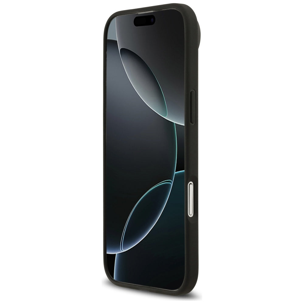 MagSafe Case for Apple iPhone 17 Air, Guess, 4G Circle Classic Logo, Black