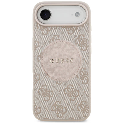 MagSafe Case for Apple iPhone 17 Air, Guess, 4G Circle Classic Logo, Pink