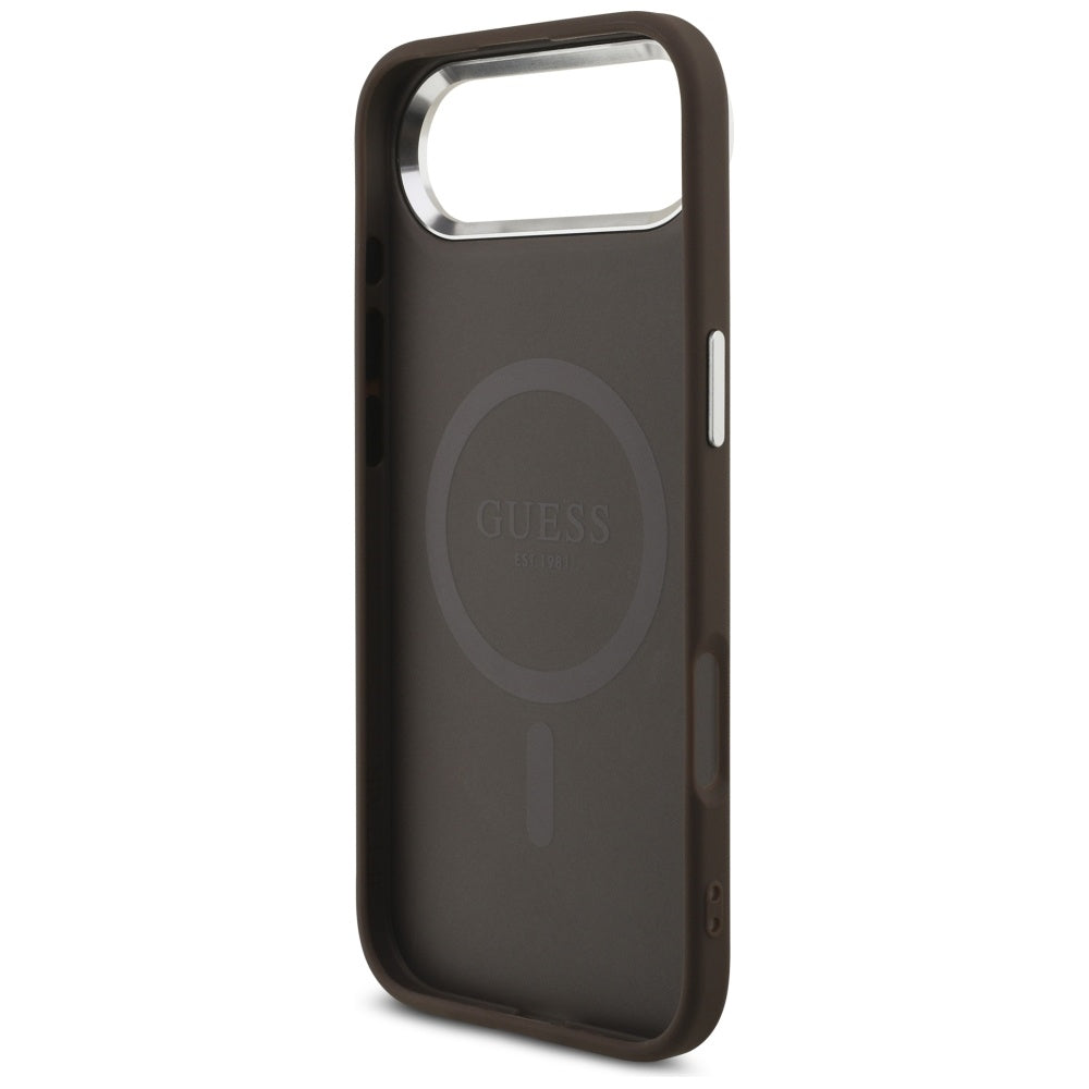 MagSafe Case for Apple iPhone 17 Air, Guess, 4G Classic Logo, Brown
