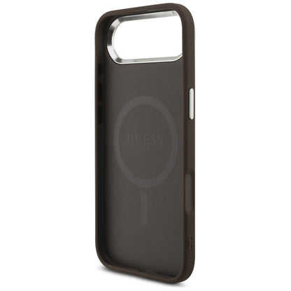 MagSafe Case for Apple iPhone 17 Air, Guess, 4G Classic Logo, Brown