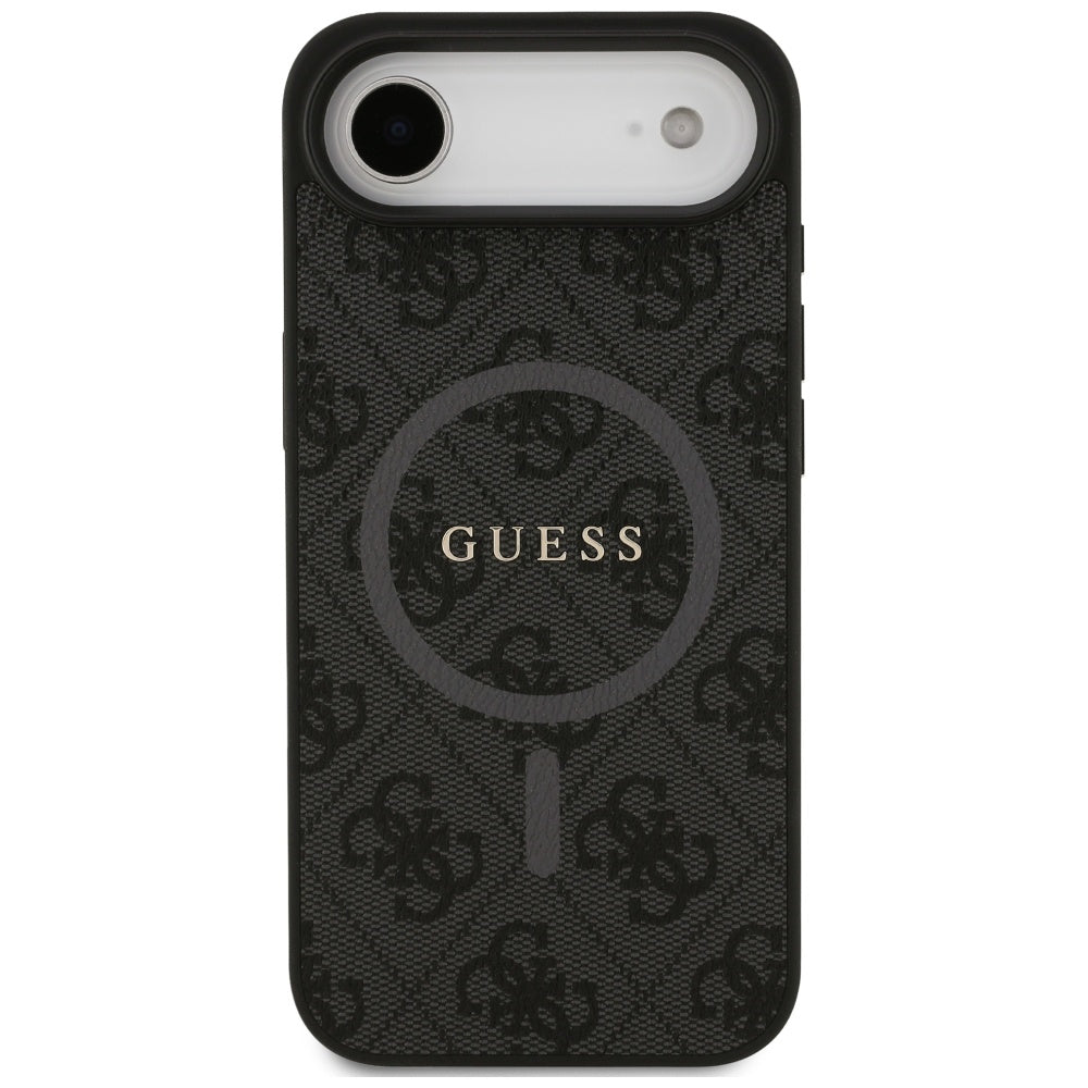 MagSafe Hülle für Apple iPhone 17 Air, Guess, 4G Ring Classic Logo, Schwarz