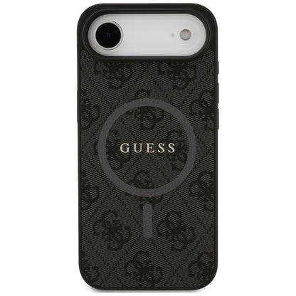MagSafe Hülle für Apple iPhone 17 Air, Guess, 4G Ring Classic Logo, Schwarz