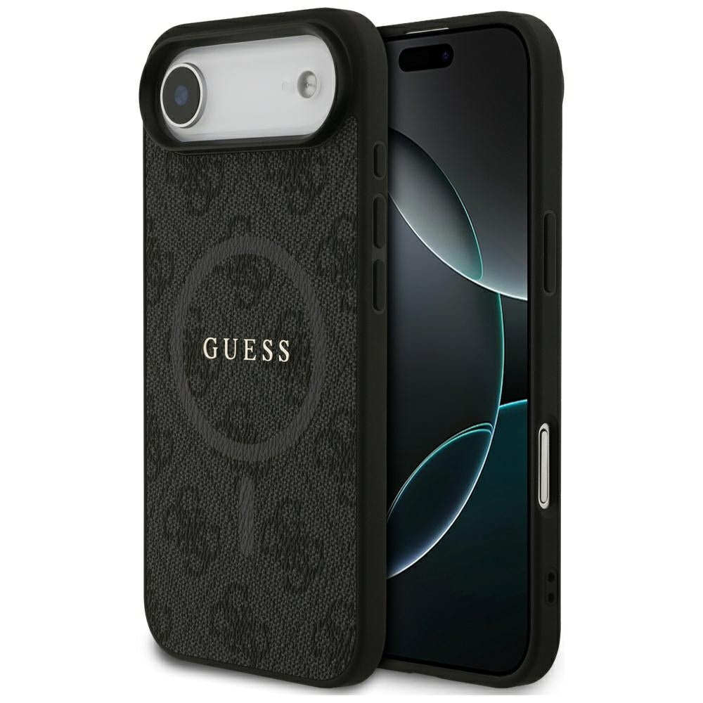 MagSafe Hülle für Apple iPhone 17 Air, Guess, 4G Ring Classic Logo, Schwarz