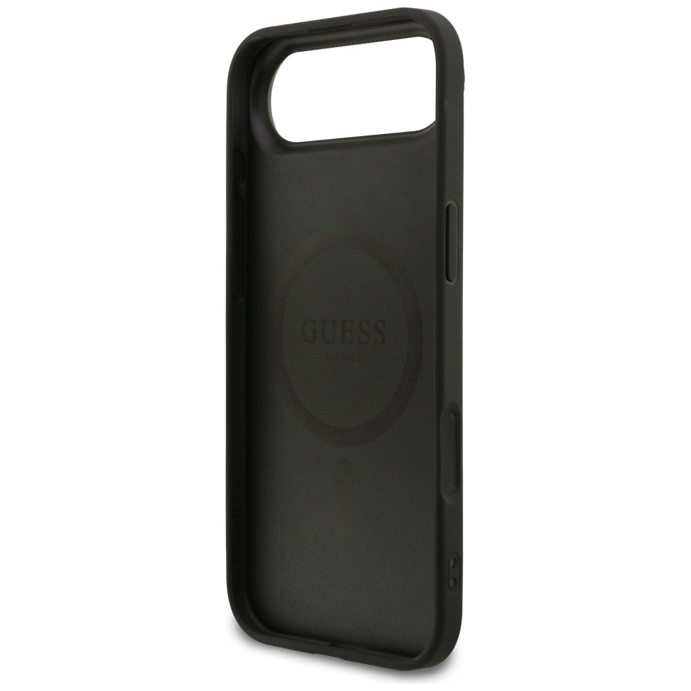 MagSafe Hülle für Apple iPhone 17 Air, Guess, 4G Ring Classic Logo, Schwarz