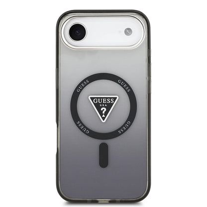 MagSafe Case for Apple iPhone 17 Air, Guess, IML Gradient Triangle Logo, Black