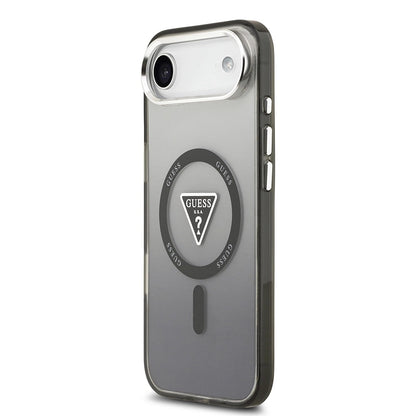 MagSafe Case for Apple iPhone 17 Air, Guess, IML Gradient Triangle Logo, Black