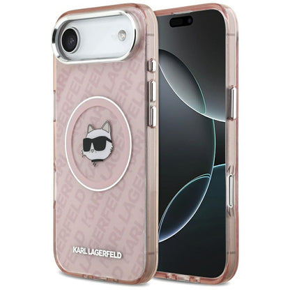 MagSafe Hülle für Apple iPhone 17 Air, Karl Lagerfeld, IML Choupette's Head, Rosa