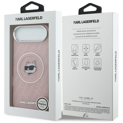 MagSafe Hülle für Apple iPhone 17 Air, Karl Lagerfeld, IML Choupette's Head, Rosa