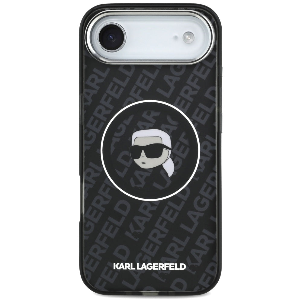 MagSafe Hülle für Apple iPhone 17 Air, Karl Lagerfeld, IML Karl`s Head, Schwarz