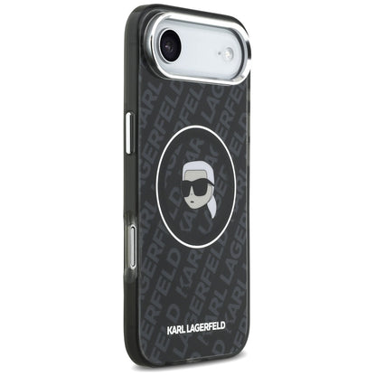MagSafe Hülle für Apple iPhone 17 Air, Karl Lagerfeld, IML Karl`s Head, Schwarz